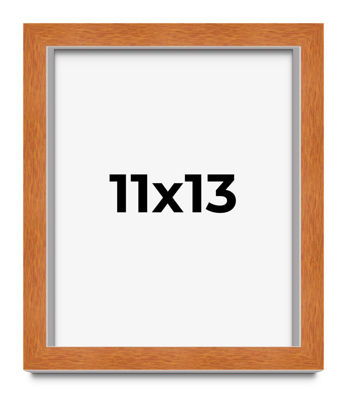Photo Size Classic Brown Picture Frame - UV Acrylic, Foam Board Backing, Hanging Hardware